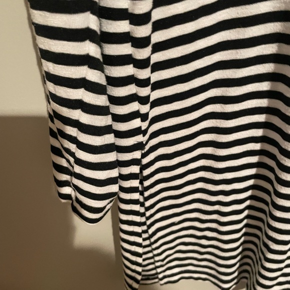 Old navy dress size medium ladies stripe black and white - Picture 3 of 5